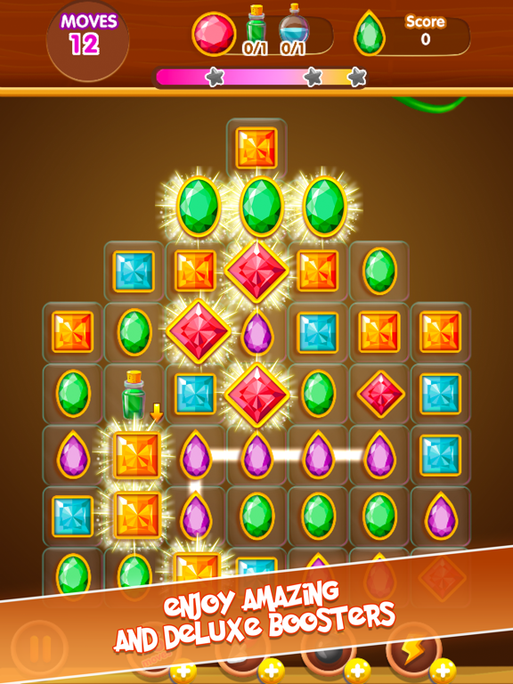 Jewel Gem Puzzle: Match 3 Game iPad screenshot