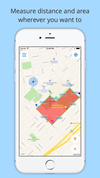 GPS Map Ruler – Measure distance & area