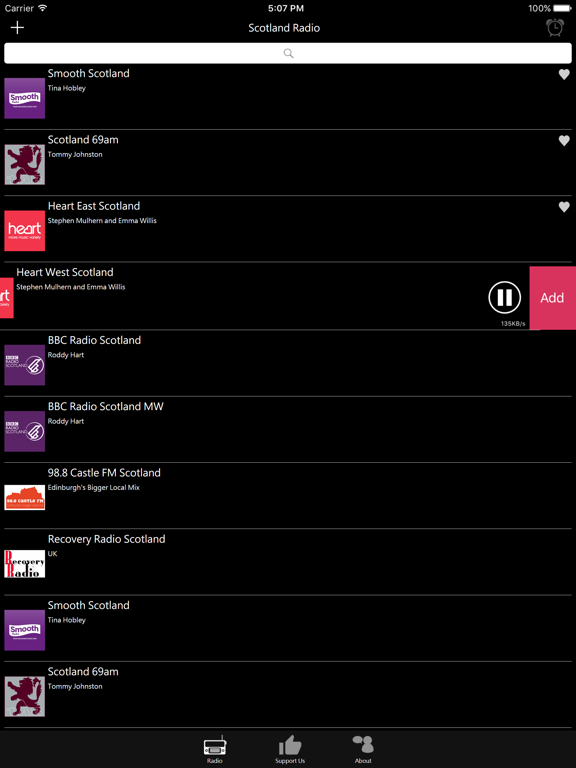 Scottish Radio iPad screenshot 4 - Entertainment app
