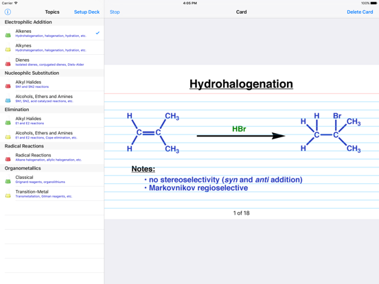 Learn Organic Chemistry Reaction Cards 1のおすすめ画像1