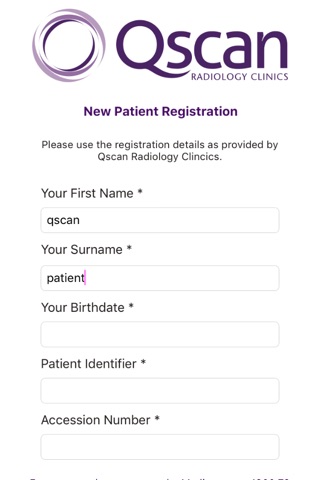 Qscan Patient Access screenshot 2