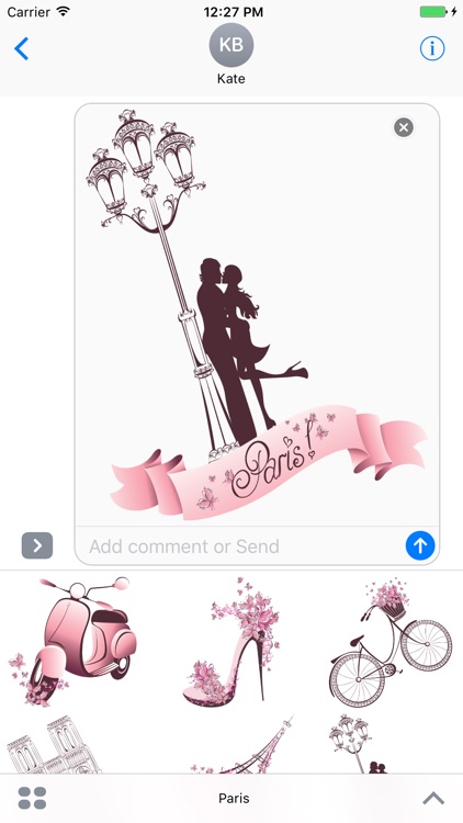 Paris Stickers & Photos Mania