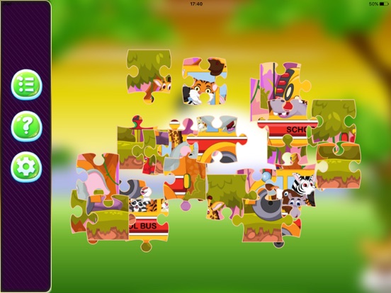 animals jigsaw puzzle patterning games of the week iPad screenshot