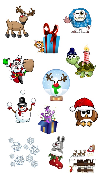 Crazy Animated Festive Stickers