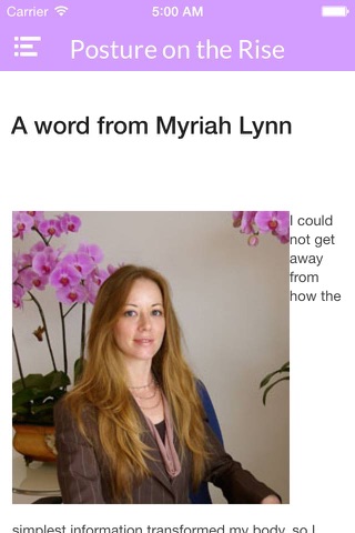 Posture on the Rise by Myriah Lynn screenshot 4