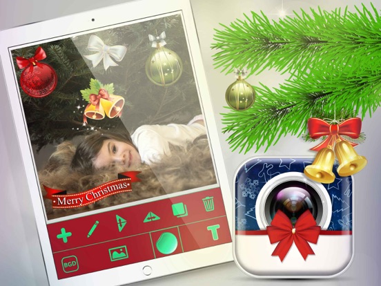 Screenshot #6 pour Noël Cabine Photo: Éditeur de Photos avec Stickers