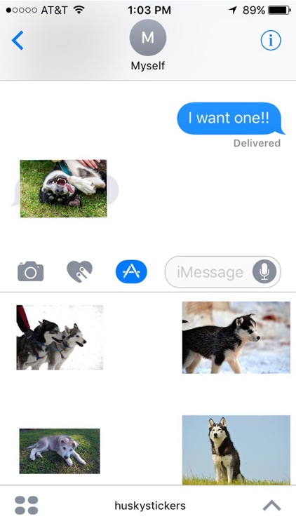 Husky Stickers for iMessage screenshot-3