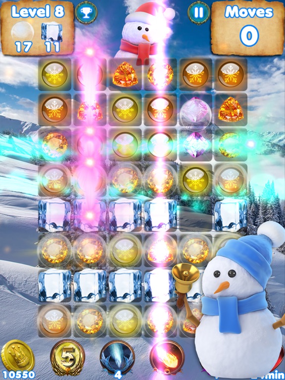 Frozen Snowman - Santa Tracker iPad screenshot 4 - Games app
