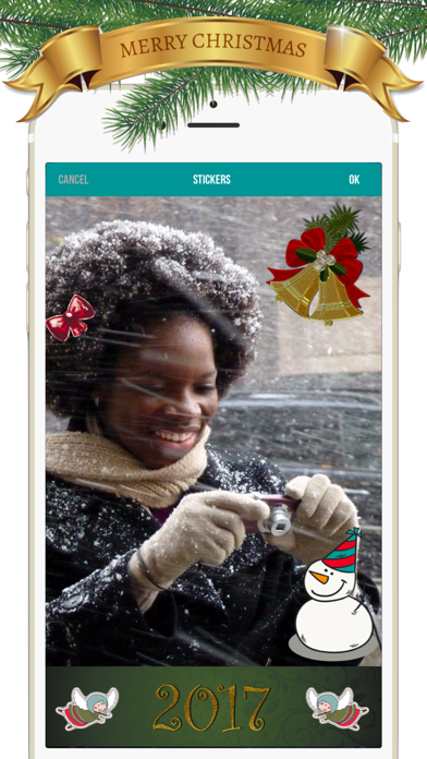 Merry Christmas Photo Editor & Frames + Stickers screenshot 2