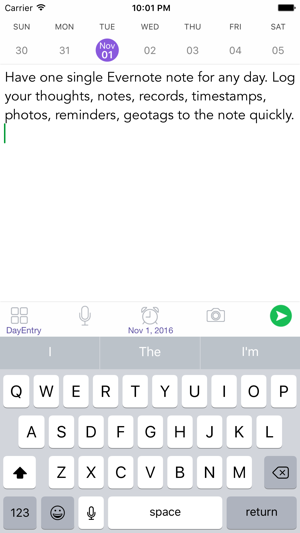 ‎DayEntry - quick diary, journal for Evernote Screenshot