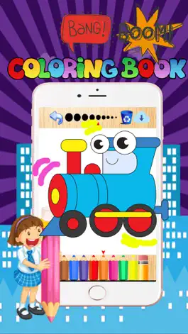 Game screenshot Vehicle color book free crayon games for toddler 2 hack