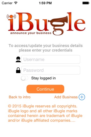 iBugle - announce your business screenshot 2