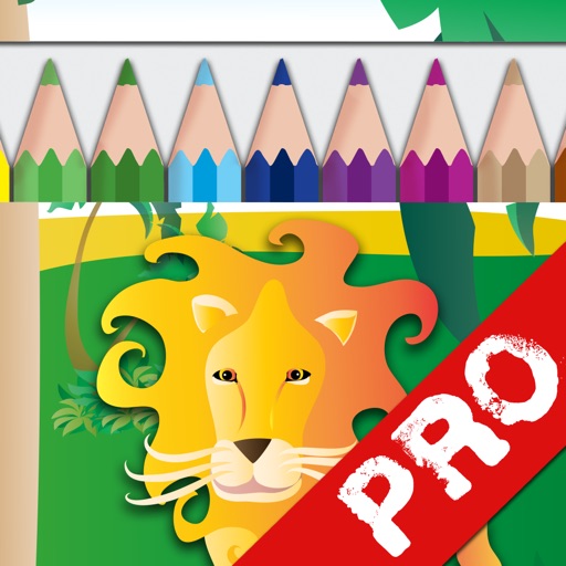 Draw and Colour: The Jungle PRO Icon