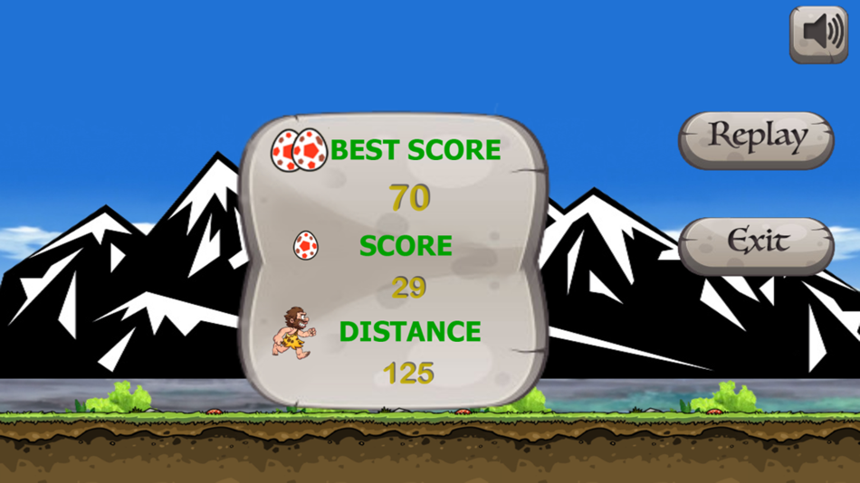 #4. Caveman Hero - Run and Jump Collect Dinosaur Eggs (iOS) 由: Marut Srimarueang