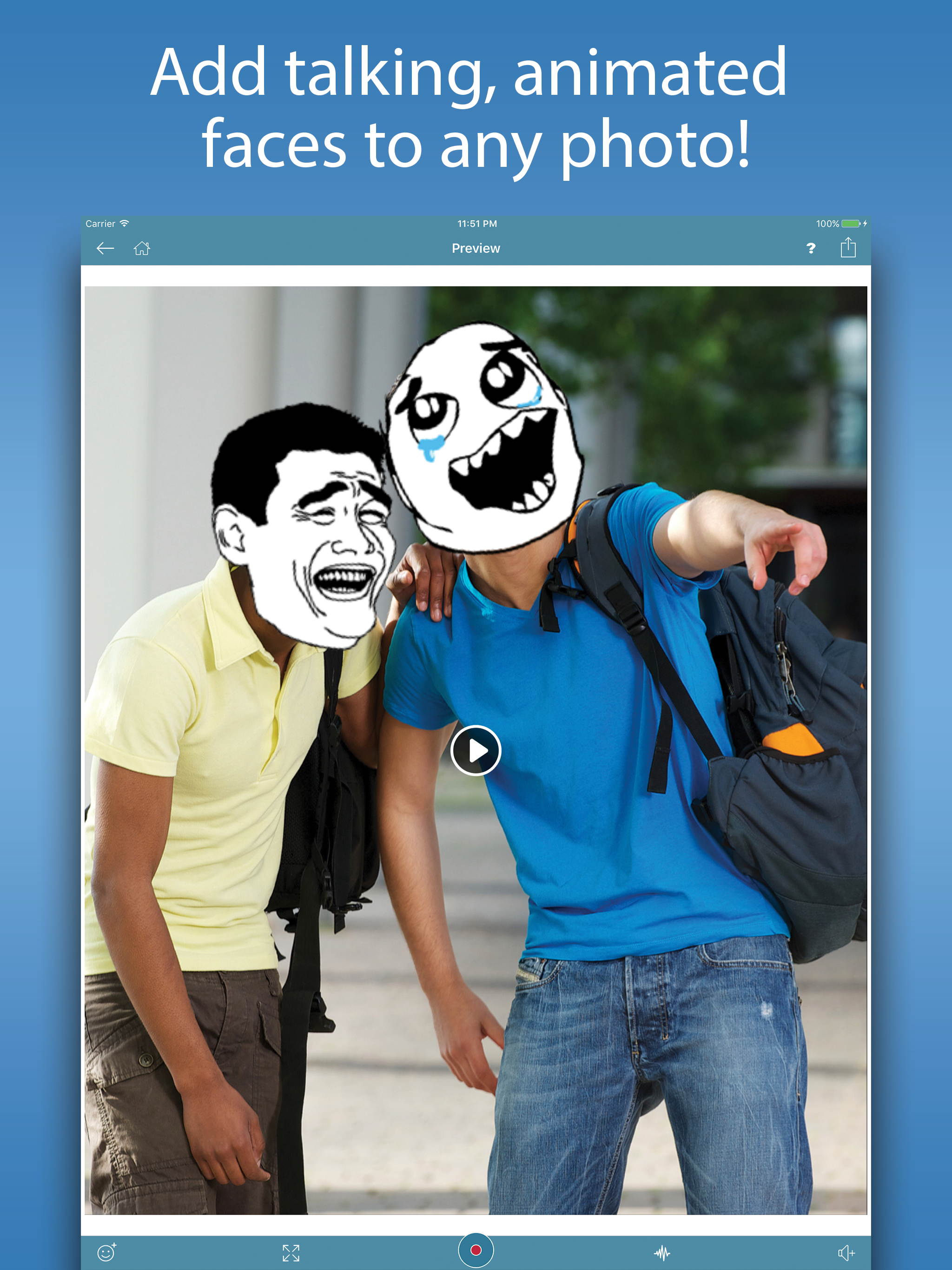Video Rage Faces - Make Funny Memes & Rage Comics