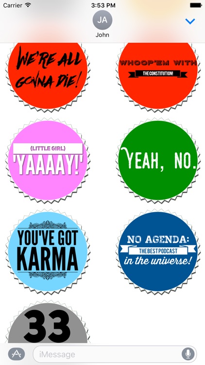 No Agenda Podcast Stickers screenshot-4