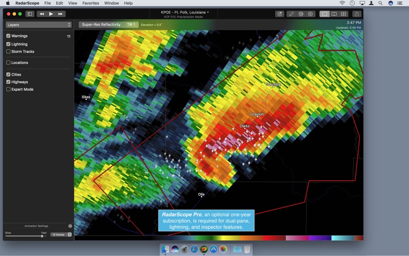 How to cancel & delete radarscope 4 3