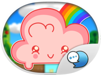 Cloud Sticker Emoji Keyboard Theme ChatStick