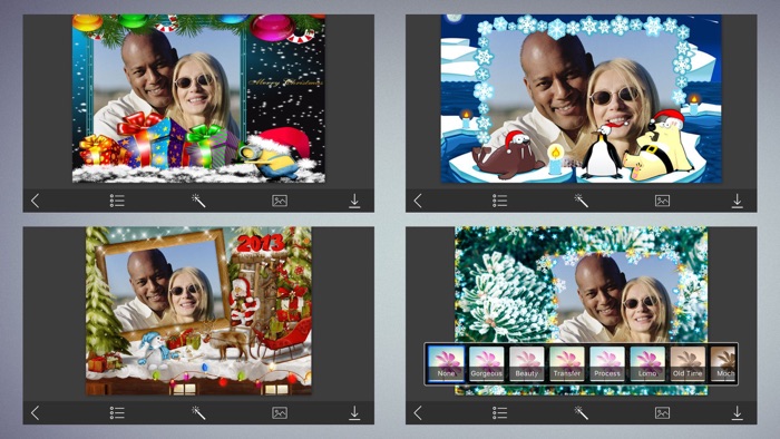 Santa Picture Frame - insta frames for photo