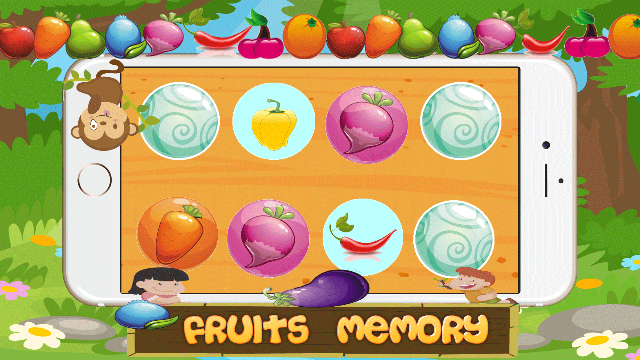Fruit of the forest  - Scrape Games For Kids
