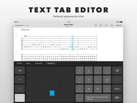 Author - create and edit tabs screenshot 2