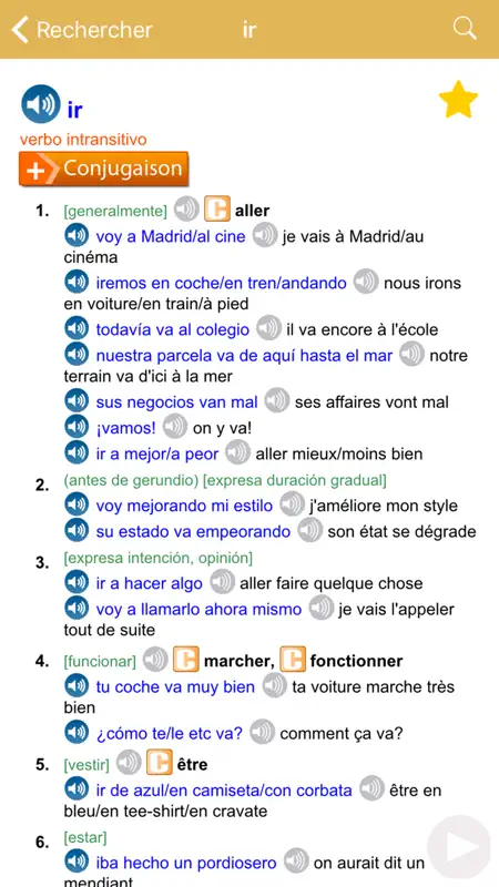 Dictionnaire Français-Espagnol screenshot 2 of 5