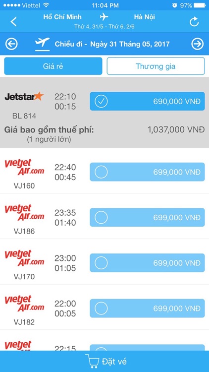 JoFly, Vé máy bay giá rẻ