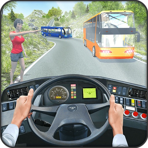Coach Bus Simulator Parking 3D Game Icon