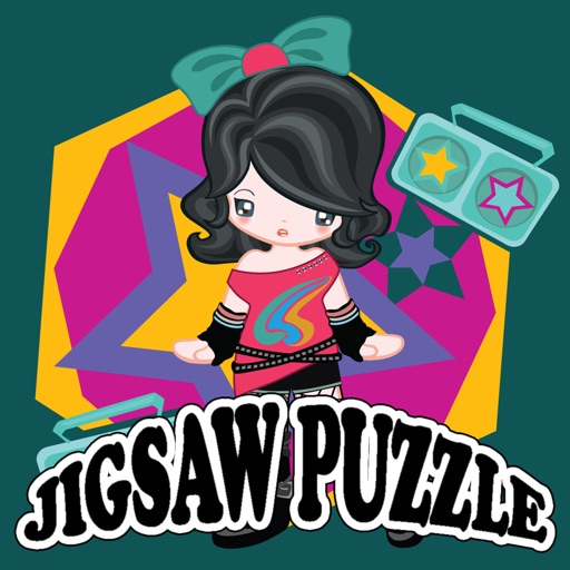 Girl Jigsaw Puzzle For kids Icon