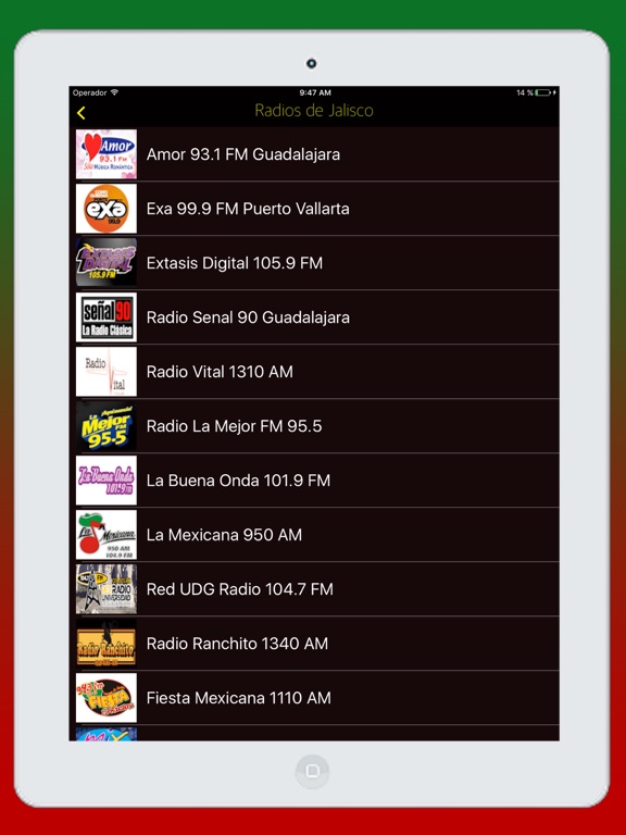 Radio Mexican - Live Radios stations Online FM AM iPad screenshot 4 - Music app