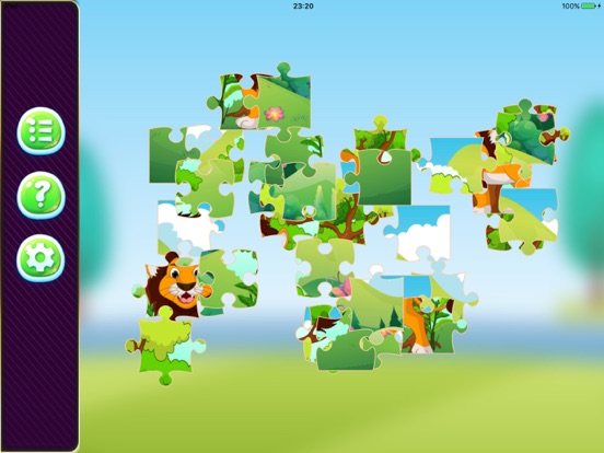 puzzle animals jigsaw 2nd grade educational games iPad screenshot