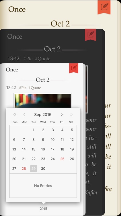 Once: Elegant and Clean Journal / Diary screenshot-3