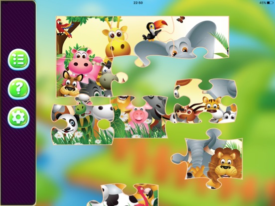 puzzel dieren sesamstraat spelletjes van 6 jaar iPad app afbeelding 3