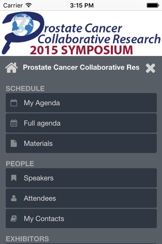 Prostate Cancer Collaborative Research 2015 Symposium screenshot 2