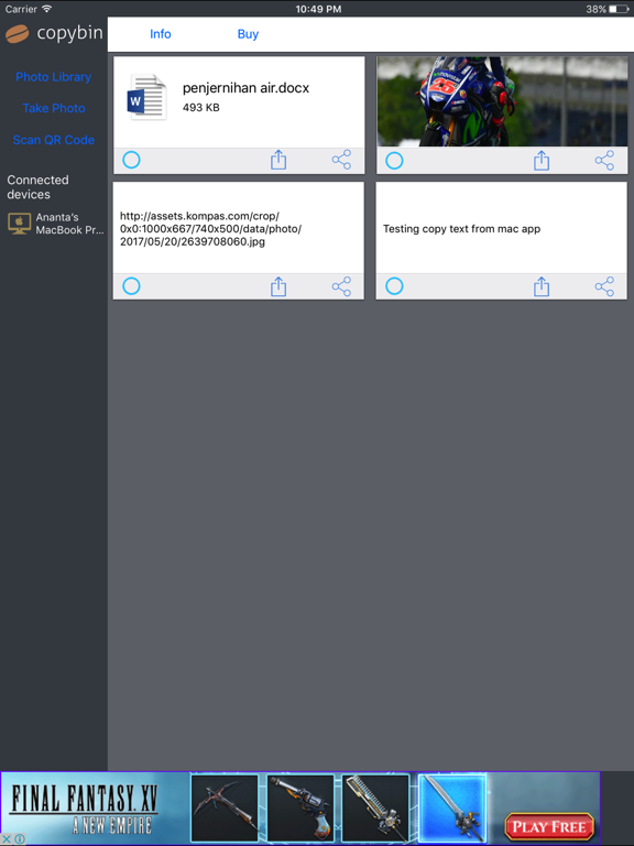 Screenshot #4 pour copybin
