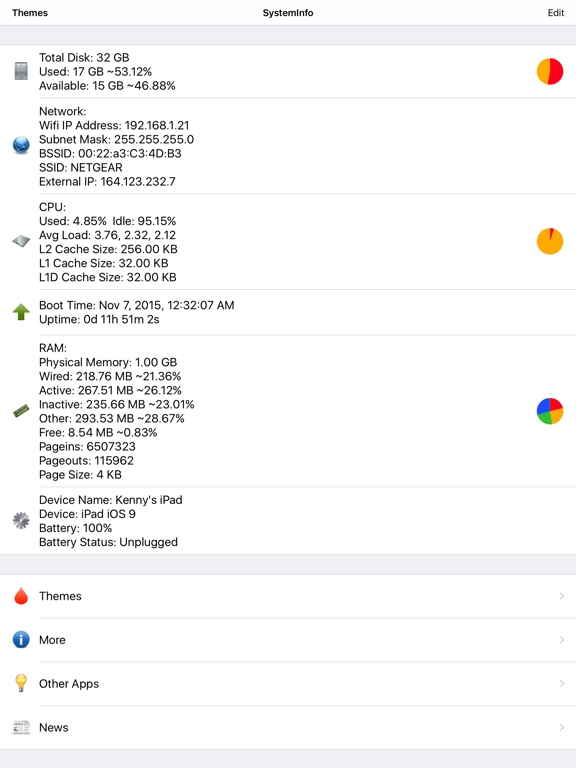 Screenshot #4 pour System Information Lite