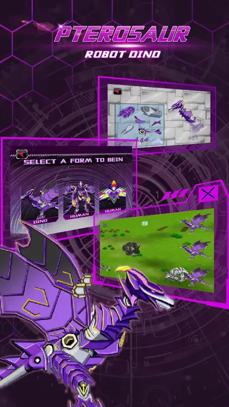 Pterosaur: Robot Dinosaur - Trivia & Funny Puzzle Sports Game