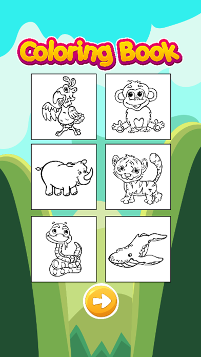 Animals Coloring Pages for Kids Boys & Girls iPhone screenshot