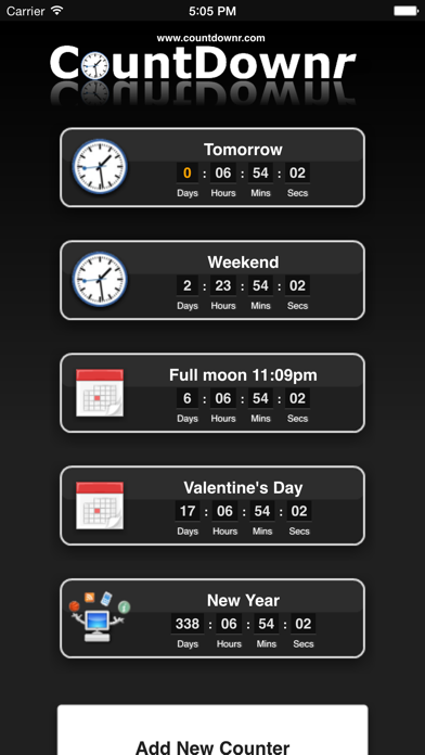 Screenshot #1 pour CountDownr