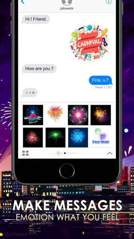 Game screenshot Fireworks Emoji Stickers Keyboard Themes ChatStick apk