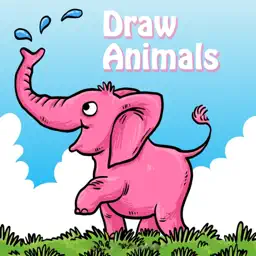 Draw Animals : Draw your pet - Painting for kids app icon