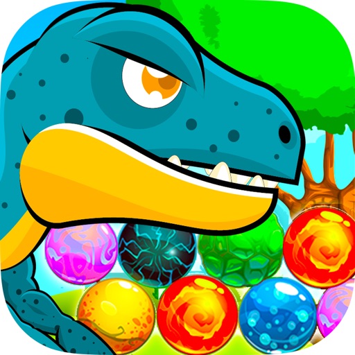 Dinosaur Shooting Games Dino Eggs Bubble Shooter iOS App