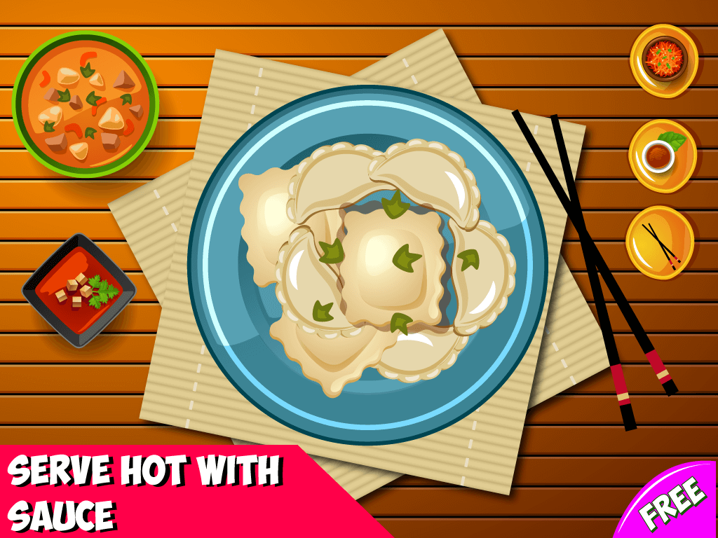 Dumpling Cooking Kitchen - Little Girls Chef Game screenshot 5