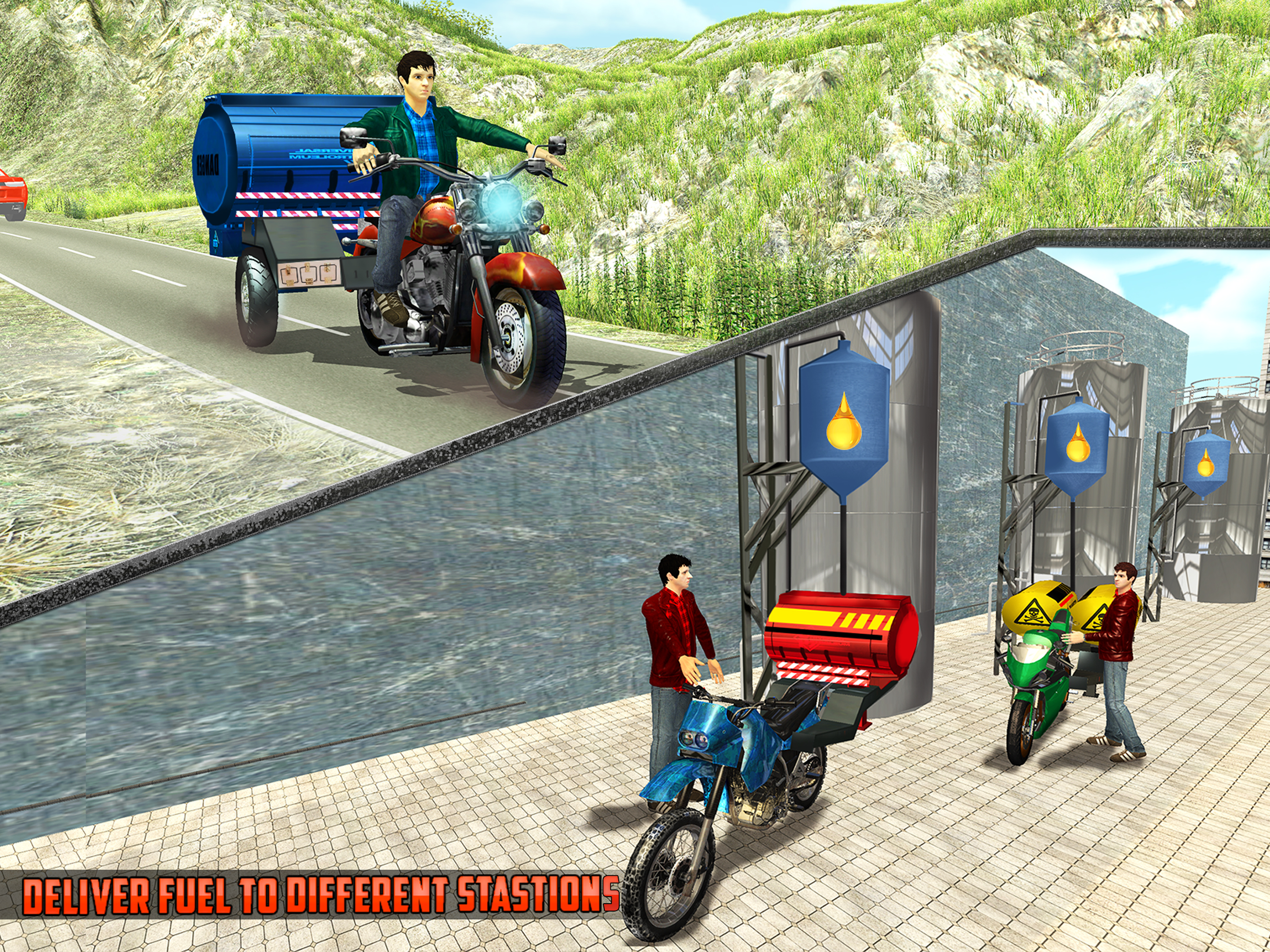 Oil Tanker Bike Transporter
