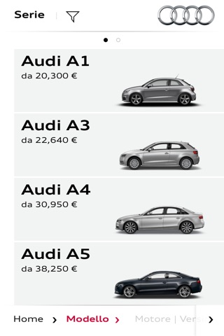 Audi Configurator screenshot 2