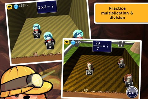 Zcooly Mine - Multiplication & division screenshot 2