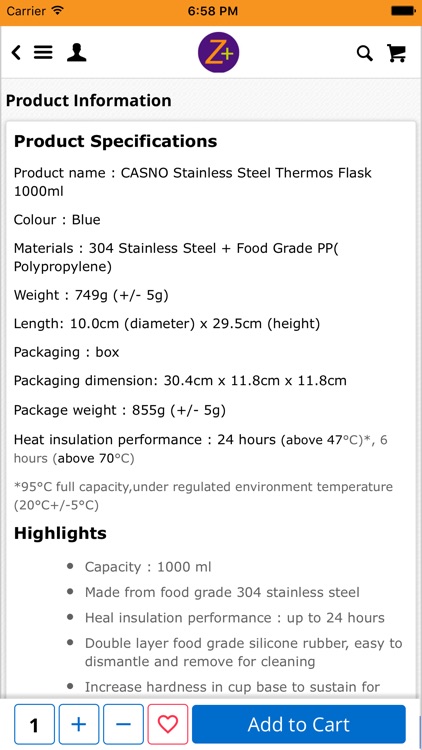 Z+ Online Store screenshot-3