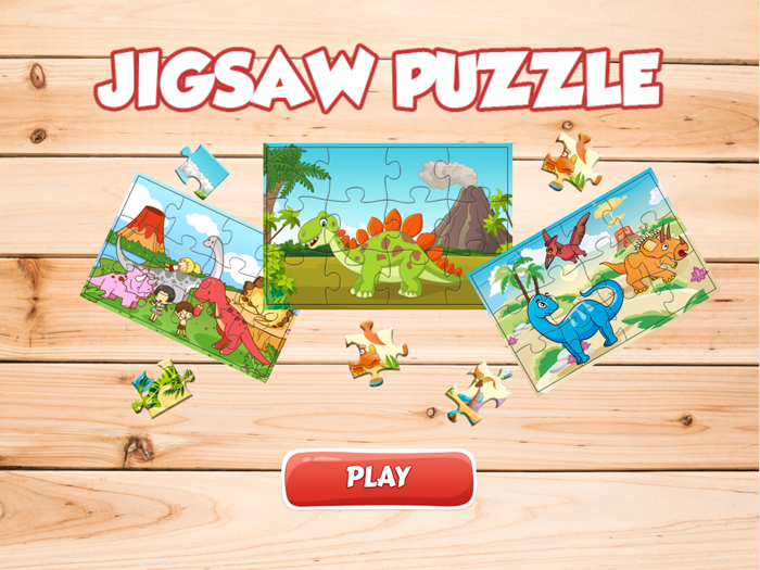 Dinosaur Jigsaw Puzzle For Kids Easy Learning Game