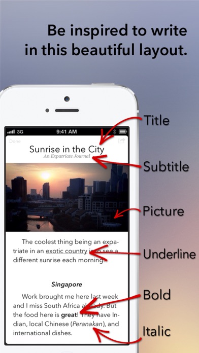 Screenshot #1 pour Paragraphs Lite - Your Perfect Writing & Notes App