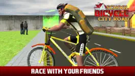 Game screenshot Boy School Bicycle City Race : Ride bike to School apk